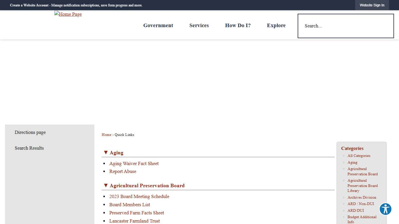 Quick Links • Lancaster County, PA • CivicEngage